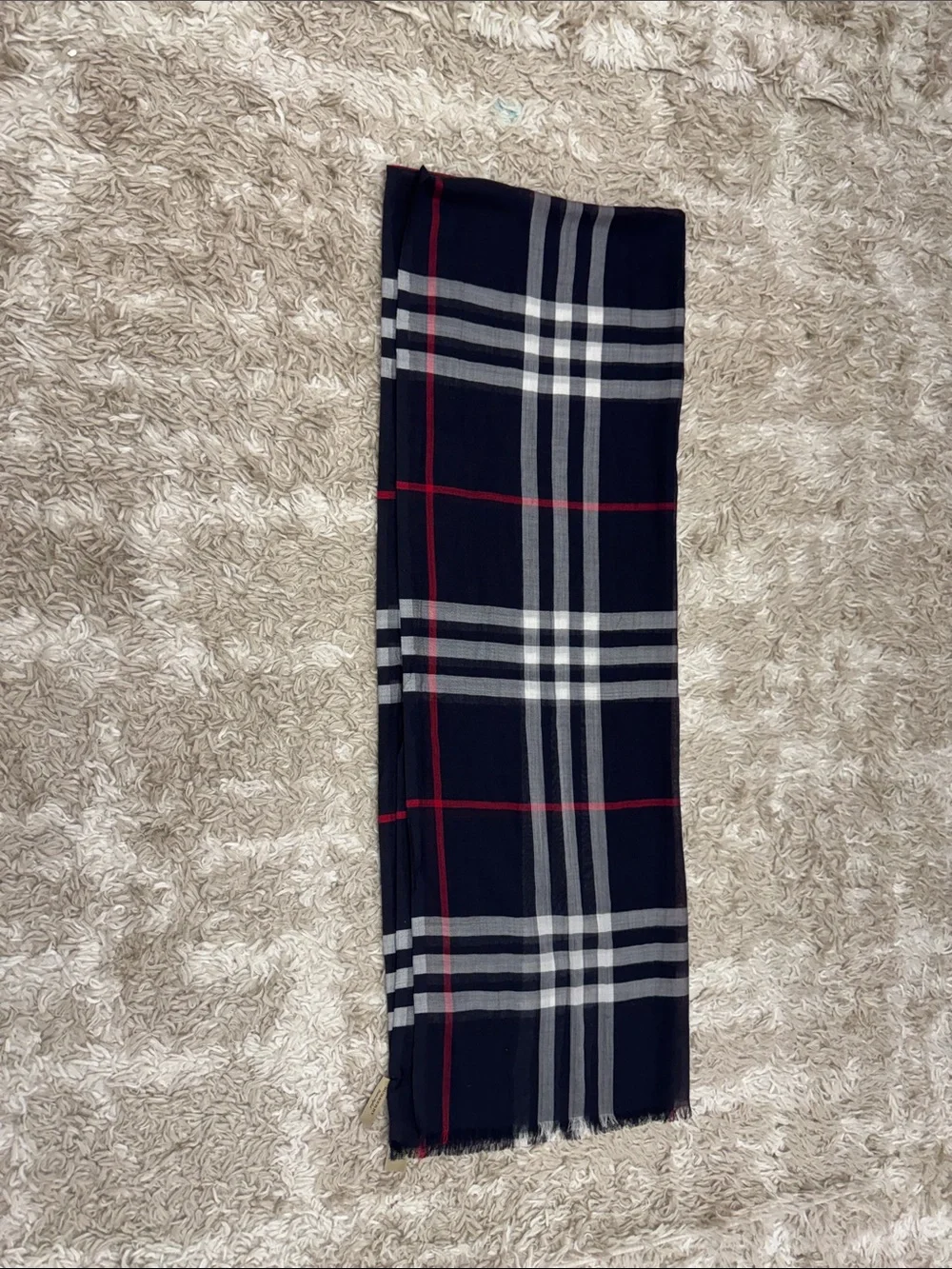 Authentic Burberry London check oversized scarf wrap